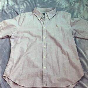 Purple polo button down